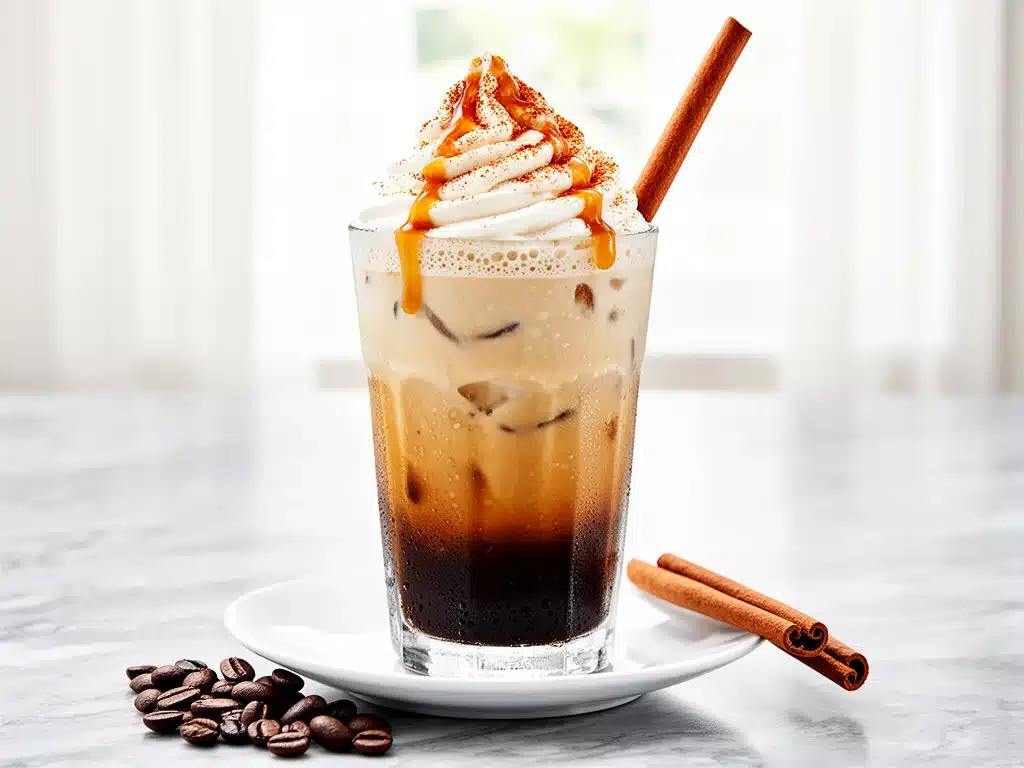 iced brown sugar cinnamon latte - featured image