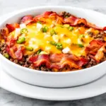 Keto Bacon Cheeseburger Casserole - featured image