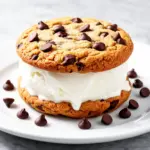 Labor Day Chocolate Chip Cookie Ice Cream Sandwiches - featured image