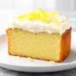 lemon cream cheese pound cake - featured image