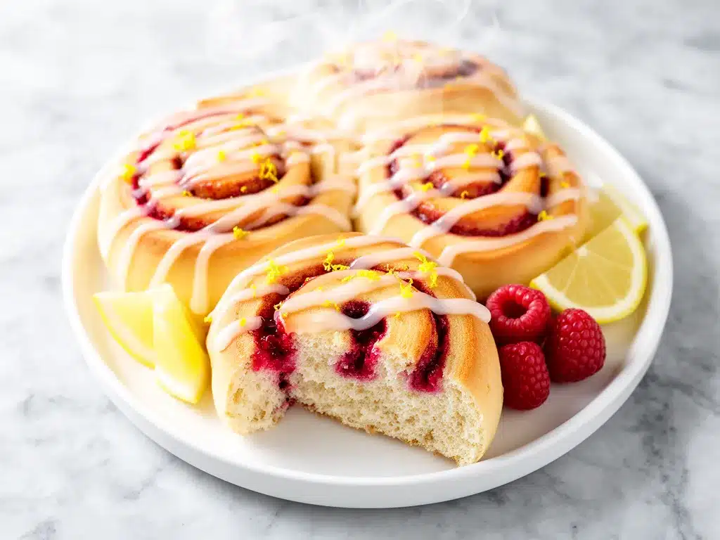 Lemon Raspberry Sweet Rolls: 5 Easy Glazed Brunch Recipes 4 lemon raspberry sweet rolls preparation steps