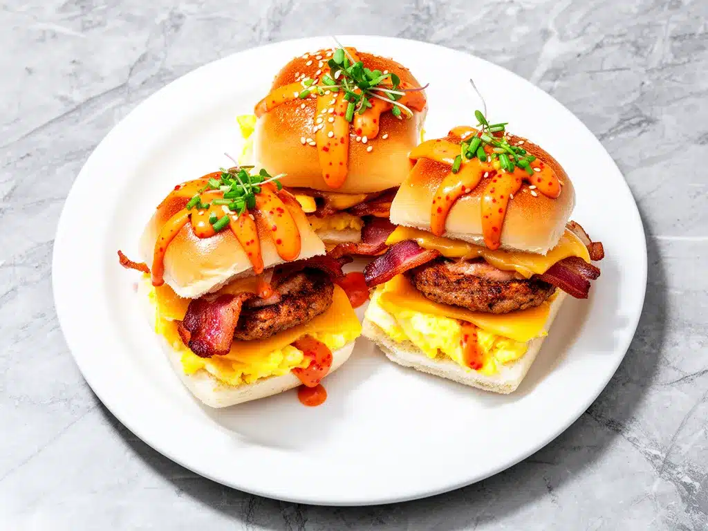 Loaded Sausage and Cheese Breakfast Sliders: 10-Min Easy Dinner 4 Loaded Sausage and Cheese Breakfast Sliders preparation steps