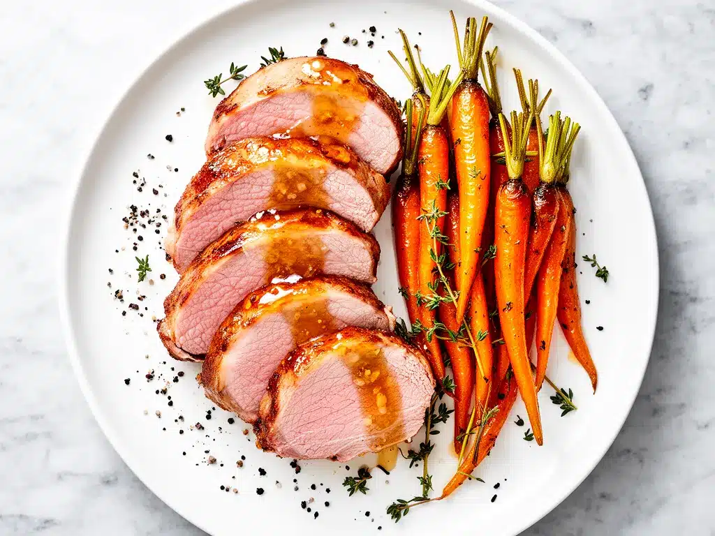 Maple Glazed Pork Tenderloin with Roasted Carrots: Easy Weeknight Dinner 4 maple glazed pork tenderloin preparation steps