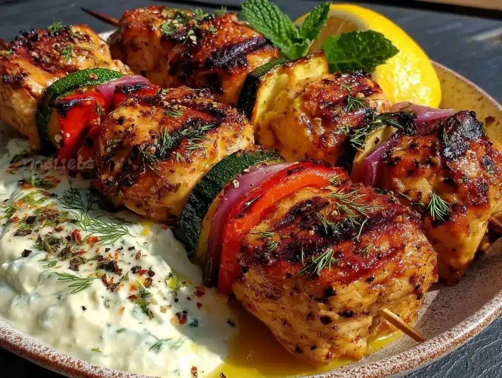 Mediterranean Chicken Skewers - featured image