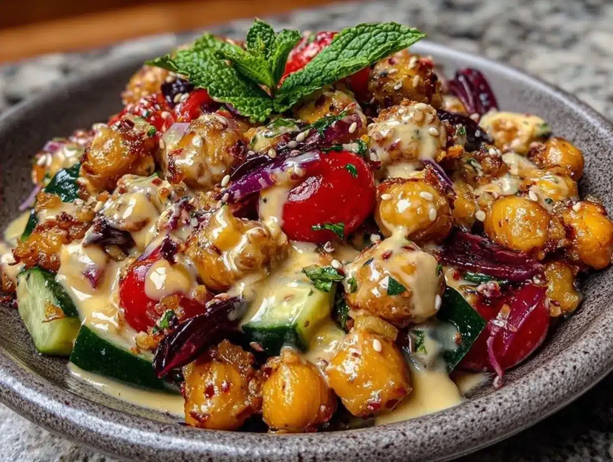 Mediterranean Chickpea Bowl: 5pm Dinner Win 4 Mediterranean chickpea bowl preparation steps