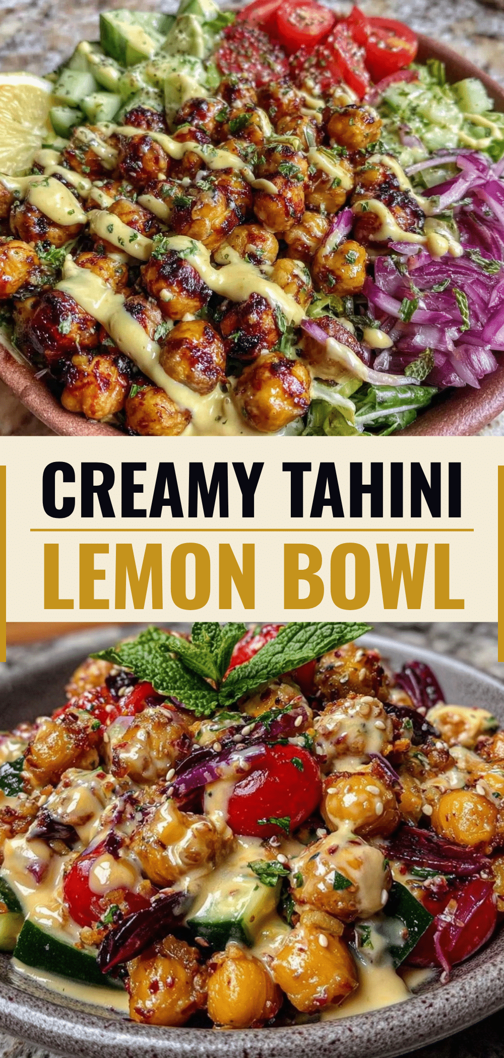 Mediterranean Chickpea Bowl: 5pm Dinner Win 5 Mediterranean chickpea bowl recipe