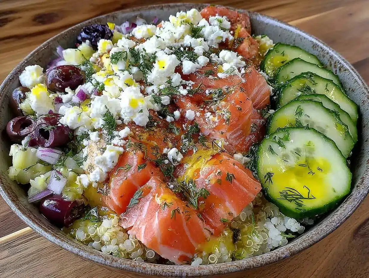 Mediterranean Salmon Bowl: Easy 5pm Dinner Idea 4 Mediterranean Salmon Bowl preparation steps