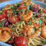 Mediterranean Shrimp Pasta - featured image