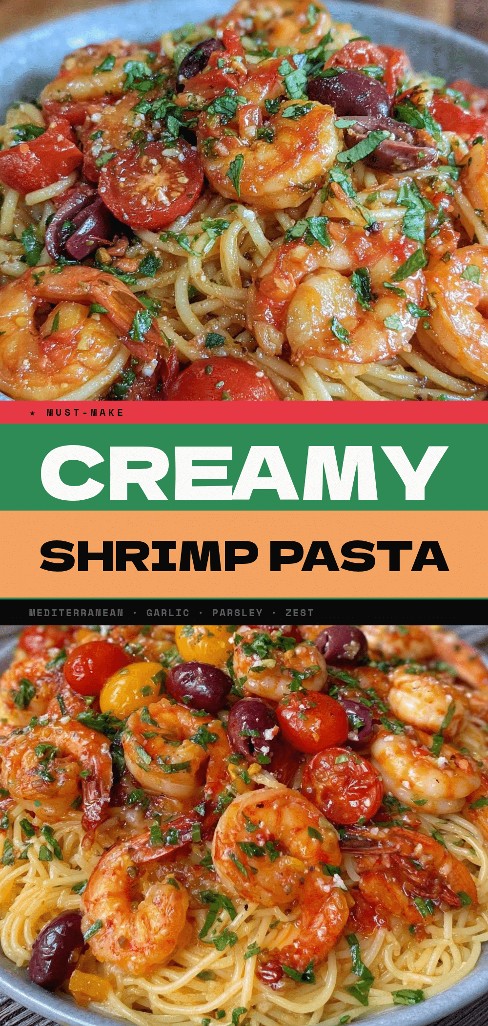 Mediterranean Shrimp Pasta: 5pm Dinner One-Pan 5 Mediterranean Shrimp Pasta recipe