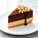 no-bake chocolate peanut butter pie - featured image