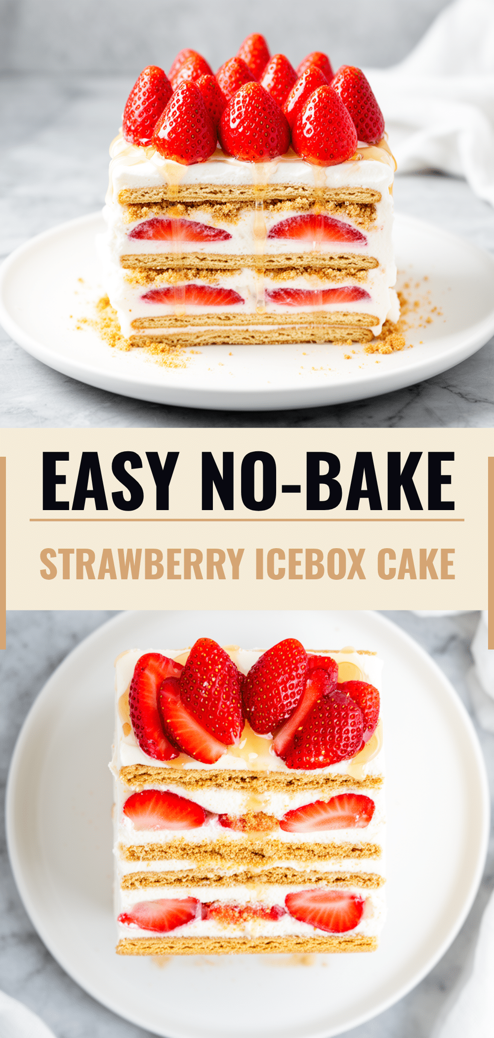 Labor Day No-Bake Strawberry Icebox Cake: 5-Ingredient Summer Dessert 5 no-bake strawberry icebox cake recipe