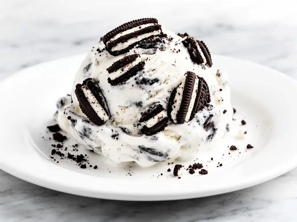 no-churn cookies and cream ice cream - featured image