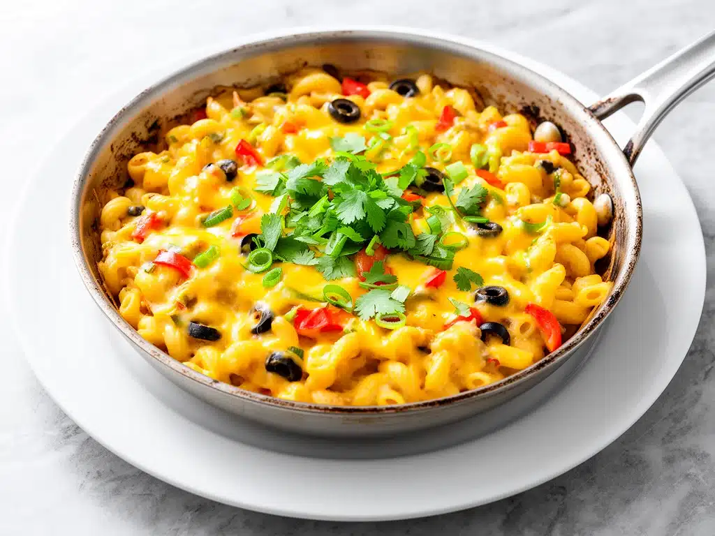 one pot cheesy taco pasta - featured image