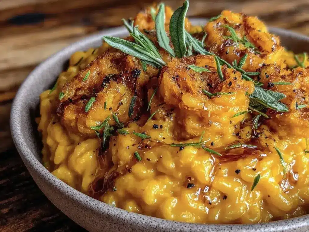 pumpkin dinner risotto - featured image