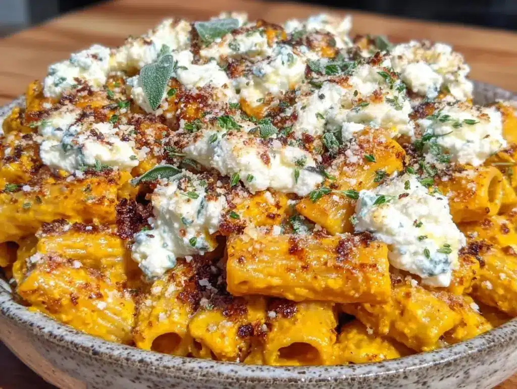 pumpkin pasta bake - featured image