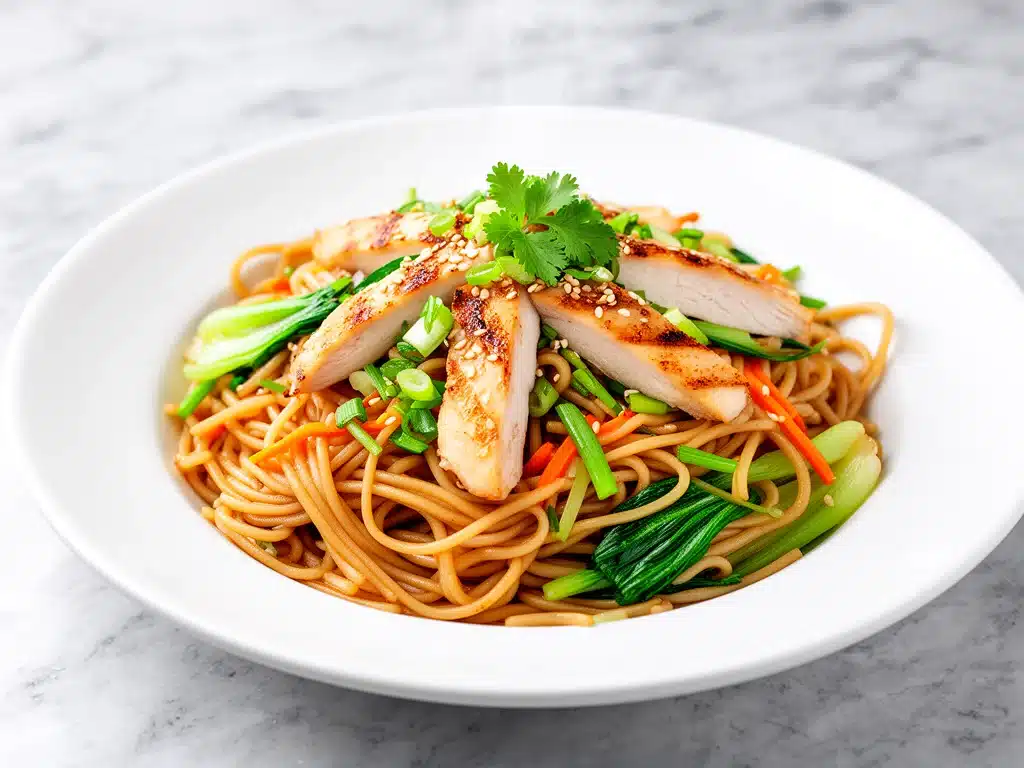 restaurant-style chicken lo mein - featured image