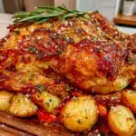 roasted chicken with rosemary - featured image