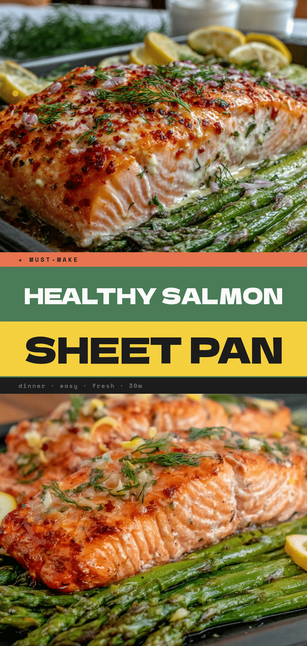 Healthy Salmon and Asparagus Sheet Pan Dinner: 5pm Win 5 salmon and asparagus sheet pan dinner recipe