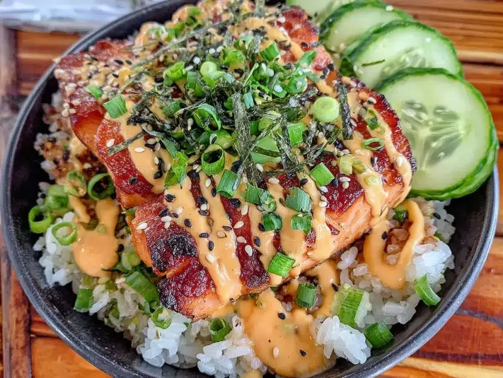 Home 2 salmon rice bowl - featured image