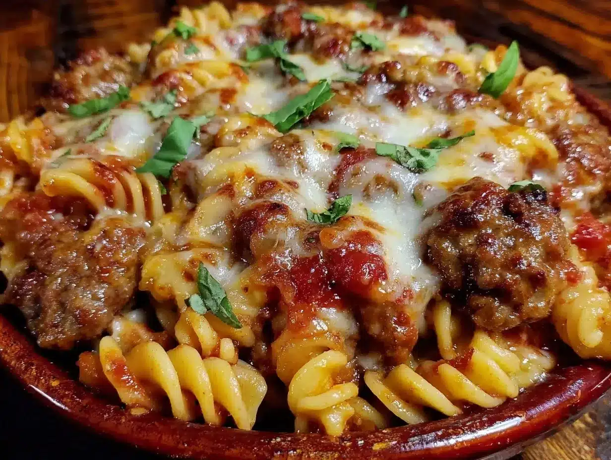 Sausage Pasta Bake: Easy 15-Minute Weeknight Dinner 4 Sausage Pasta Bake preparation steps
