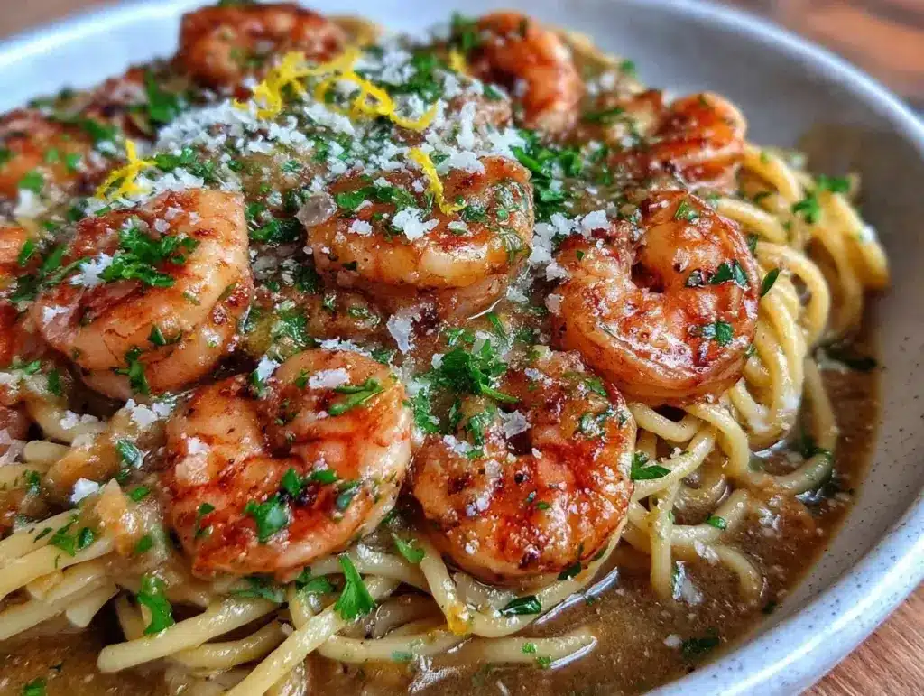 shrimp pasta - featured image