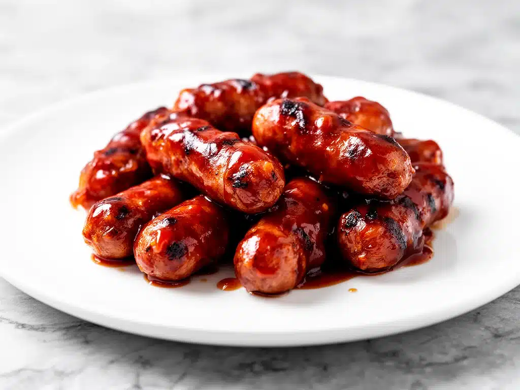 slow cooker BBQ little smokies - featured image