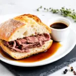slow cooker French dip sandwiches - featured image