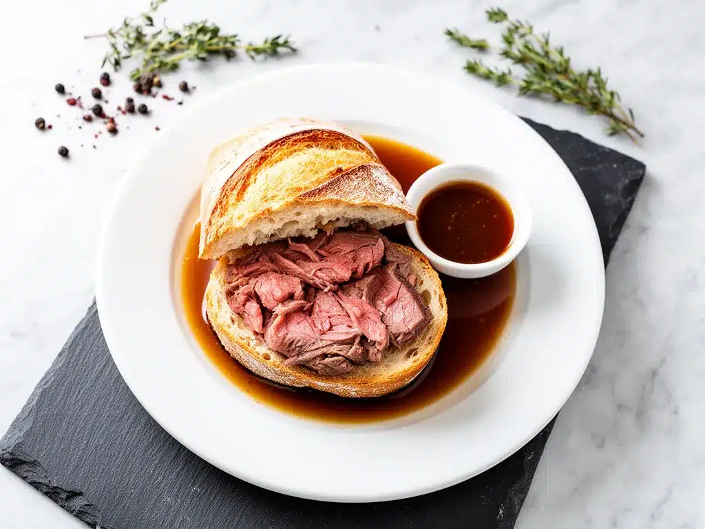Slow Cooker French Dip Sandwiches: Best Easy Au Jus 4 slow cooker French dip sandwiches preparation steps