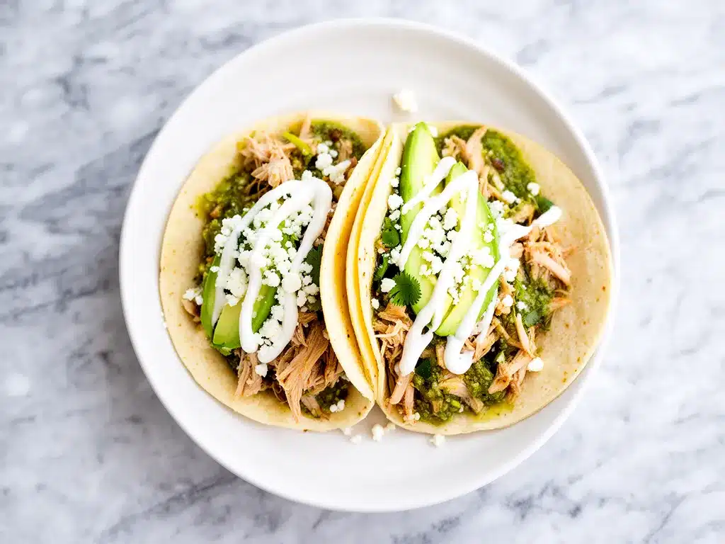 Slow Cooker Salsa Verde Chicken Tacos: 5-Ingredient Easy Recipe 4 slow cooker salsa verde chicken tacos preparation steps