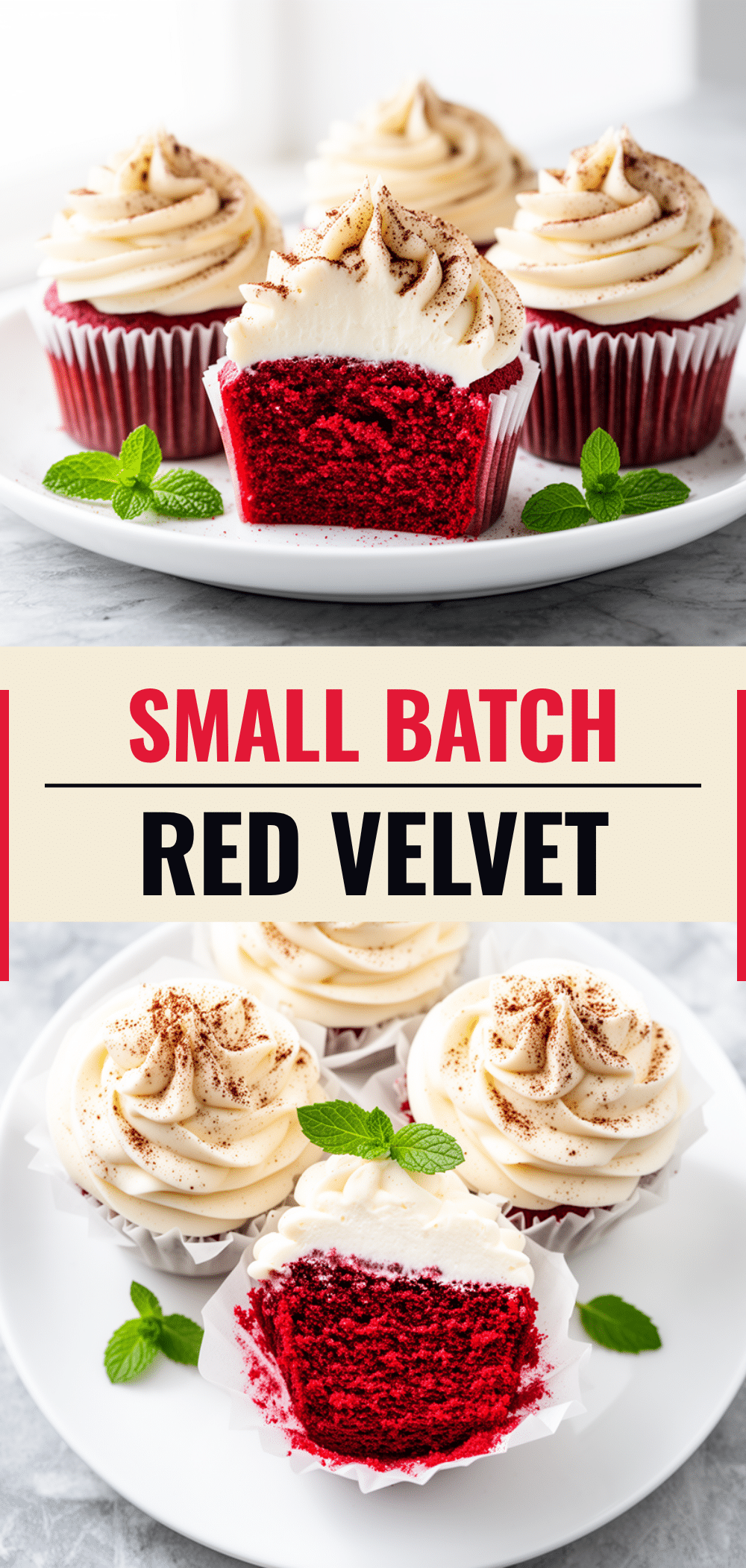 Small-Batch Red Velvet Cupcakes: Easy Homemade Cream Cheese Frosting 5 small-batch red velvet cupcakes recipe