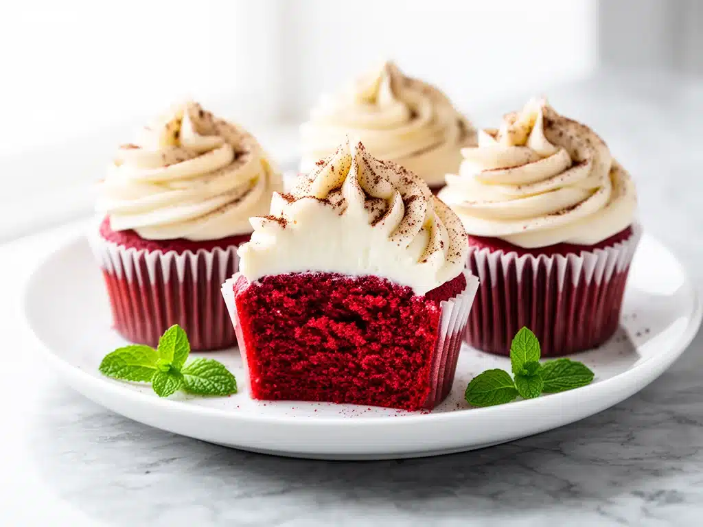 small-batch red velvet cupcakes - featured image