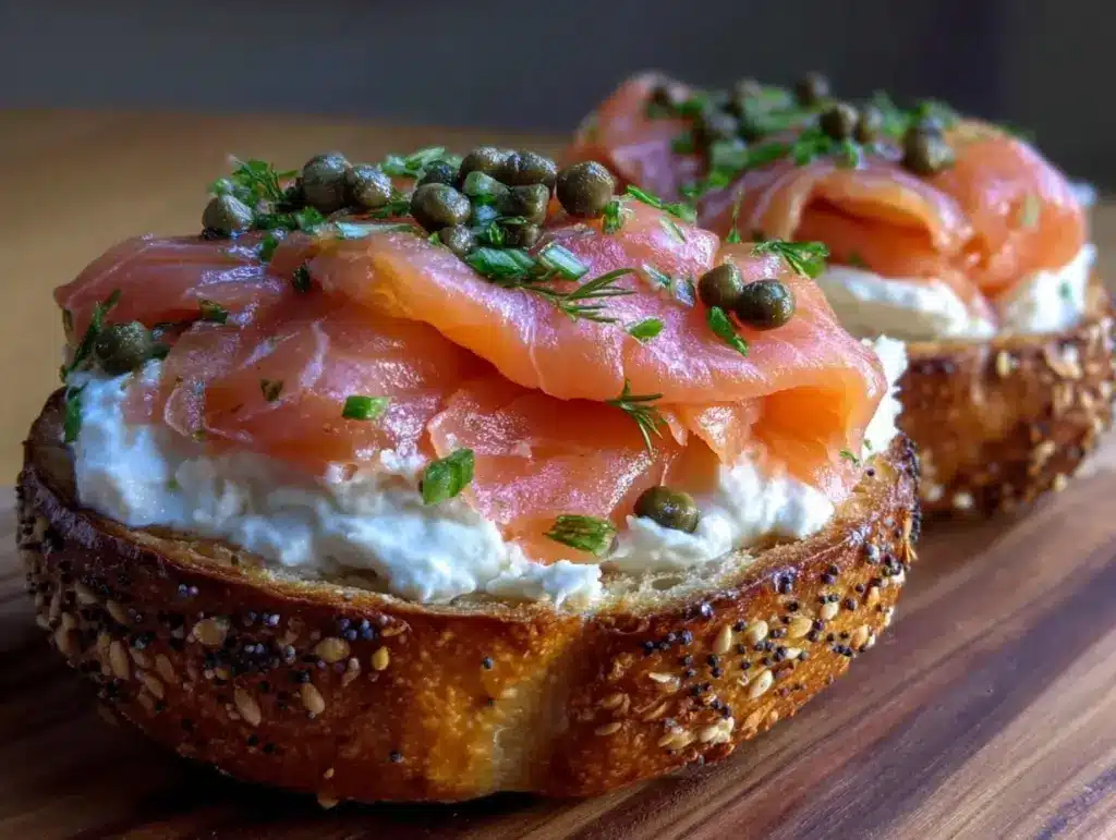 Home 3 smoked salmon bagel - featured image