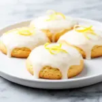 soft frosted lemon sugar cookies - featured image