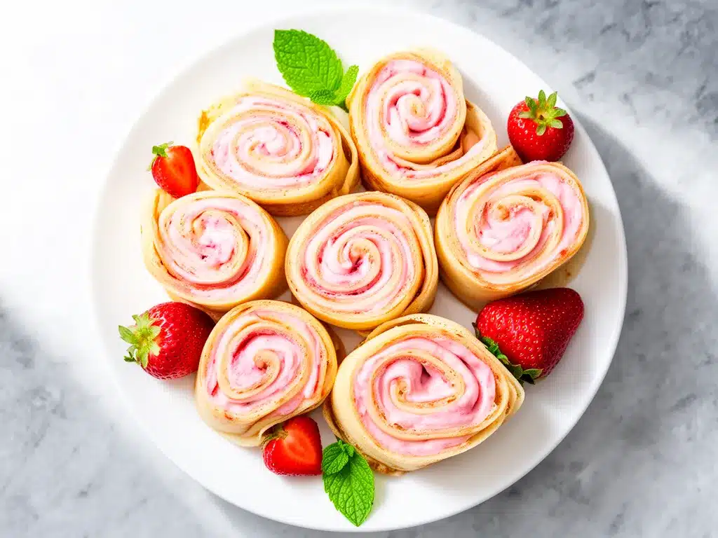 Strawberry Cream Cheese Roll-Ups: 10-Minute Breakfast 4 Strawberry Cream Cheese Roll-Ups preparation steps