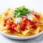 Tailgate Loaded Buffalo Chicken Nachos - featured image