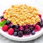 triple berry crumble - featured image