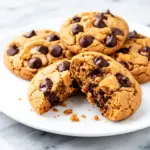vegan peanut butter chocolate chip cookies - featured image