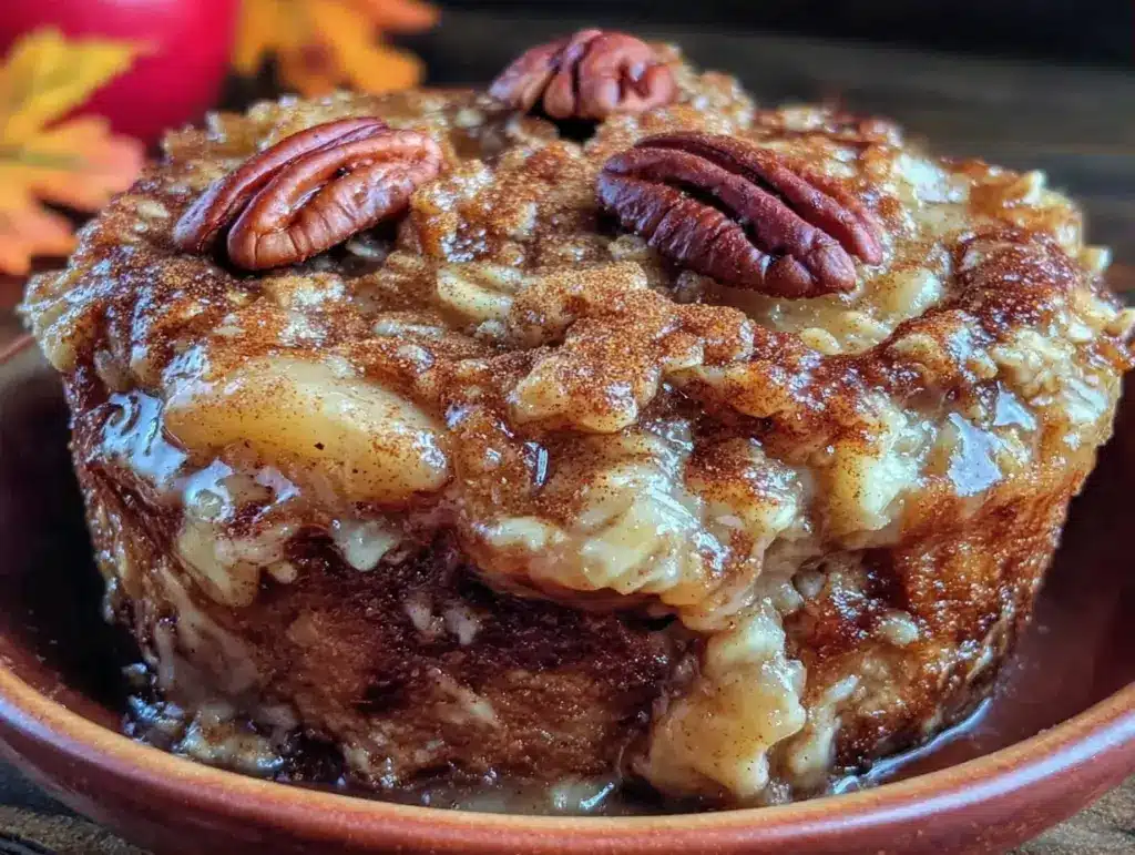 apple butter baked oatmeal - featured image