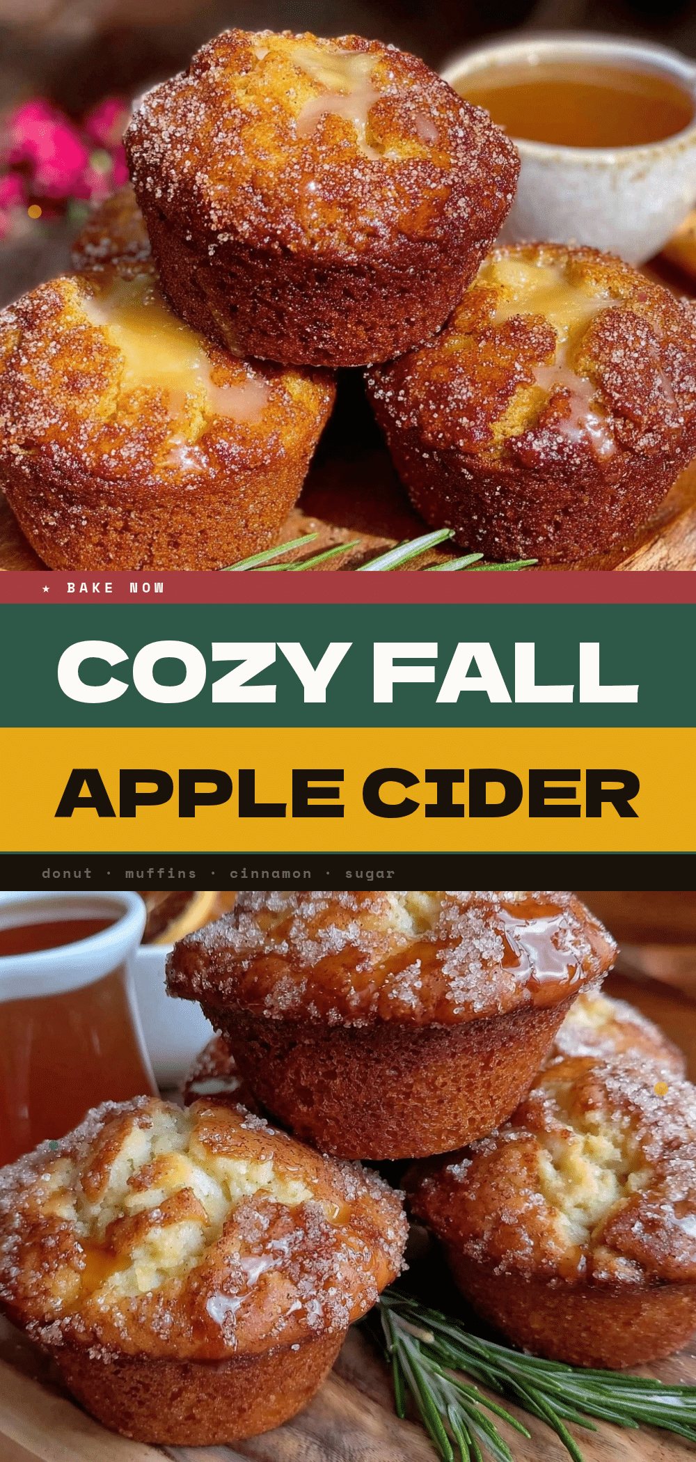Fall Apple Cider Donut Muffins: 5-Ingredient Party Treat 5 apple cider donut muffins recipe