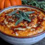 butternut squash soup with sage brown butter - featured image
