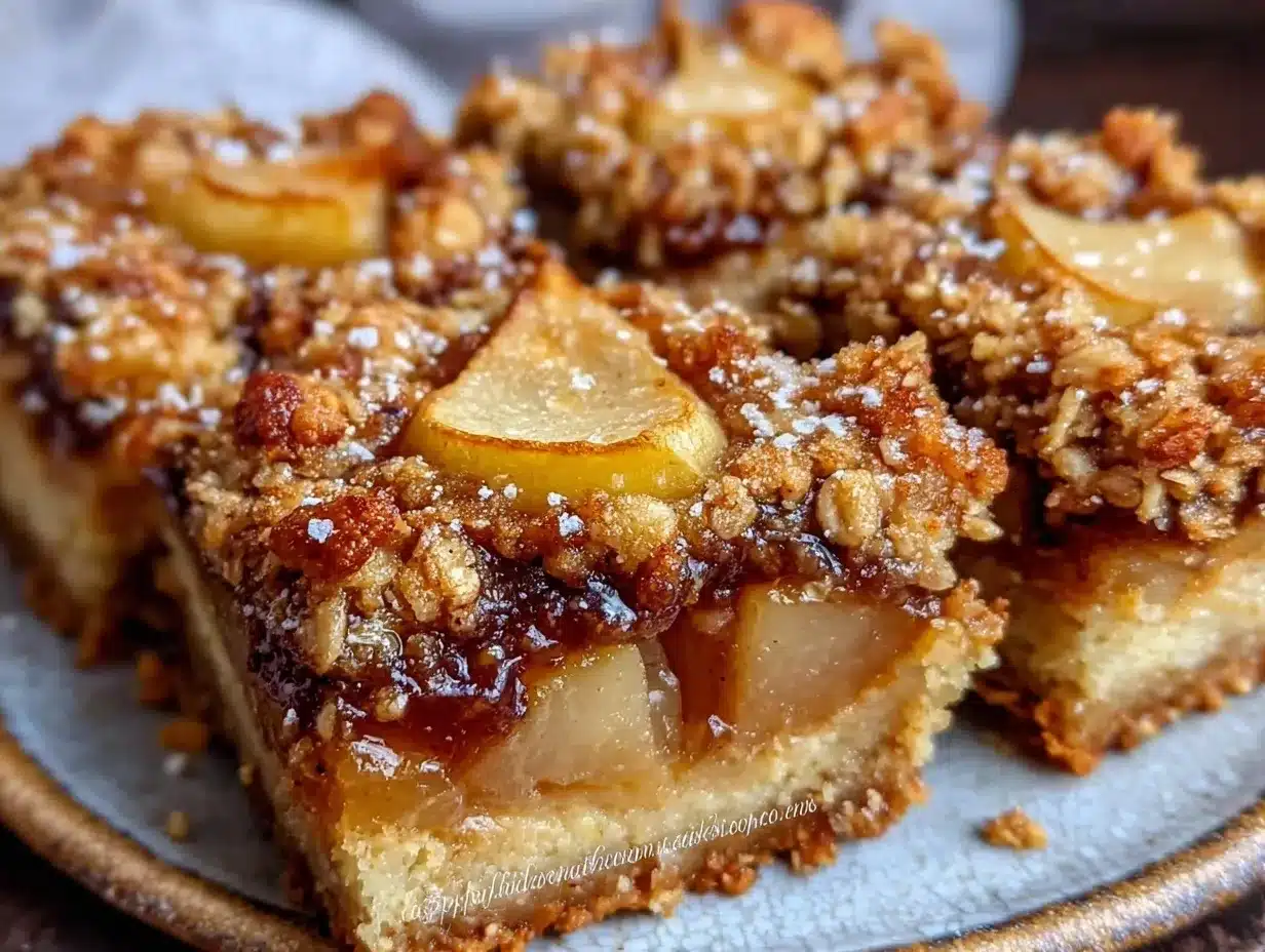 Chai Spiced Pear Crumble Bars: Easy Smoker Dessert 4 Chai Spiced Pear Crumble Bars preparation steps