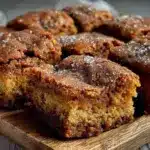 Chewy Brown Sugar Snickerdoodle Cookie Bars - featured image