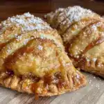 fall salted caramel apple hand pies - featured image