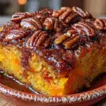 fall sweet potato cornbread casserole - featured image