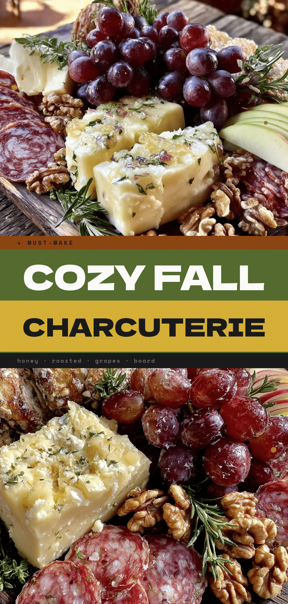Fall Charcuterie Board: The 1 Trick for Perfect Honey Roasted Grapes 5 honey roasted grapes recipe